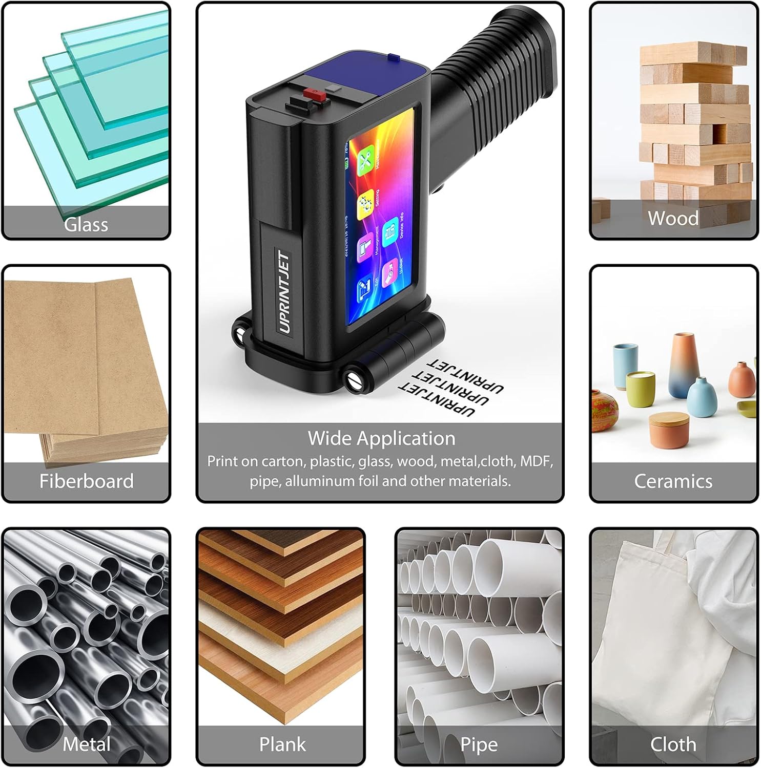 Black Ink Cartridge, Original 42ml Fast Dry Ink for BT-HH6105B2 Handheld Printer