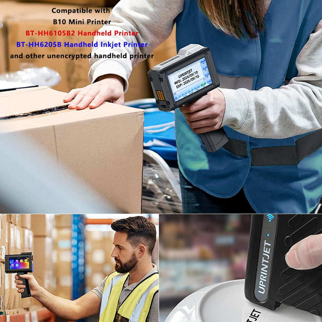 Black Ink Cartridge, Original 42ml Fast Dry Ink for BT-HH6105B2 Handheld Printer